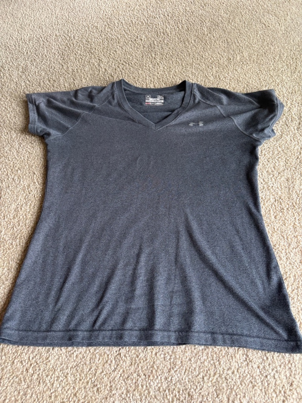 Under Armour Dark Gray V-Neck Performance Tee